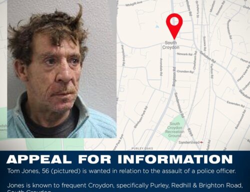 Police have released an image of a wanted man they believe could be in Croydon.